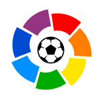Colorful soccer ball logo with multicolored segments.