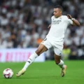 Kylian Mbappe controlling the ball