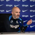 Chelsea's manager Enzo Maresca during a press-conferece