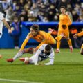 Luka Modric tackled by Leganes player