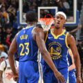 Draymond Green and Jimmy Butler III during the Warriors' win over Dallas Mavericks