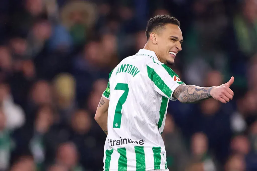 Brazilian winger Antony during his loan spell at Betis