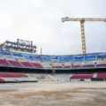 Construction works at Barcelona's Camp Nou Stadium