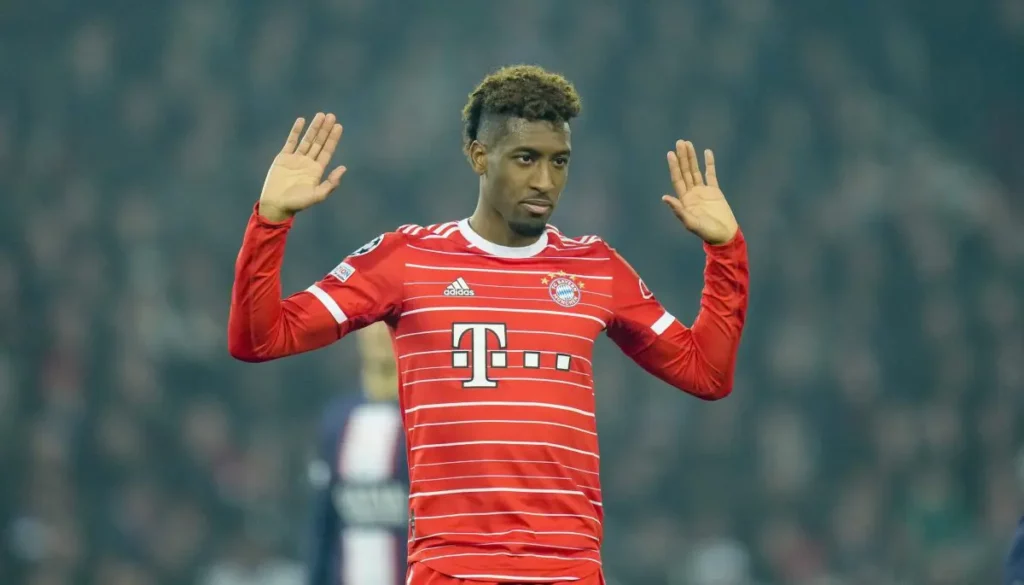 Bayern Munich's French winger Kingsley Coman