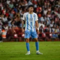 Newcastle's summer signing Antonio Cordero with Malaga's jersey