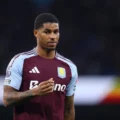 Marcush Rashford while on loan at Aston Villa