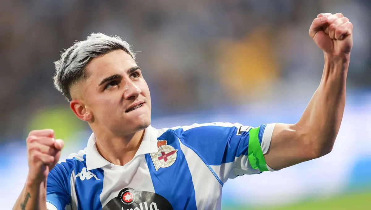 Deportivo la Coruna player Yeremay Hernandez