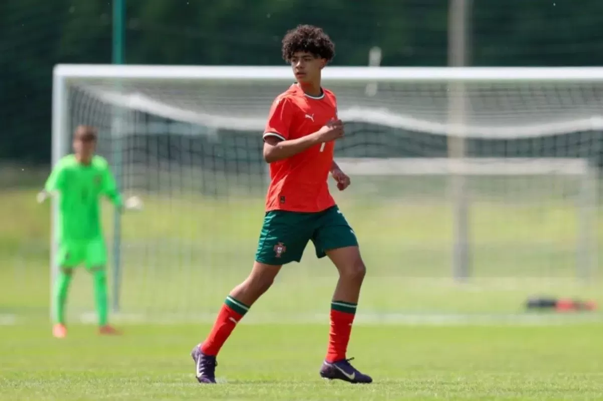 Cristiano Ronaldo's son Cristiano Jr. in his debut for Portugal U15 team