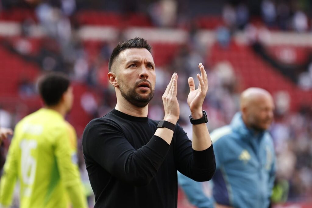 Former Ajax head coach Francesco Farioli