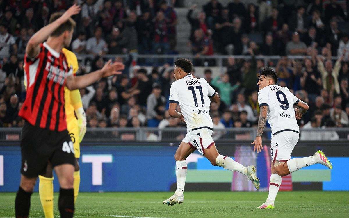 Dan Ndoye has just scored in Coppa Italia final against Milan