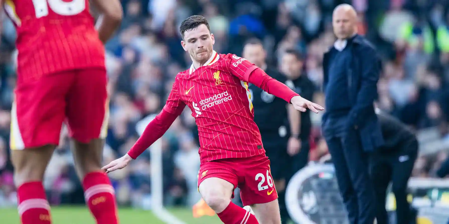 One of Liverpool's captains Andy Robertson