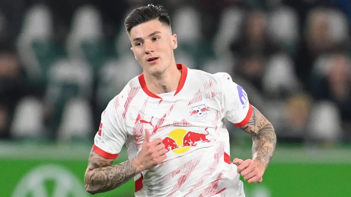 RB Leipzig forward Benjamin Sesko