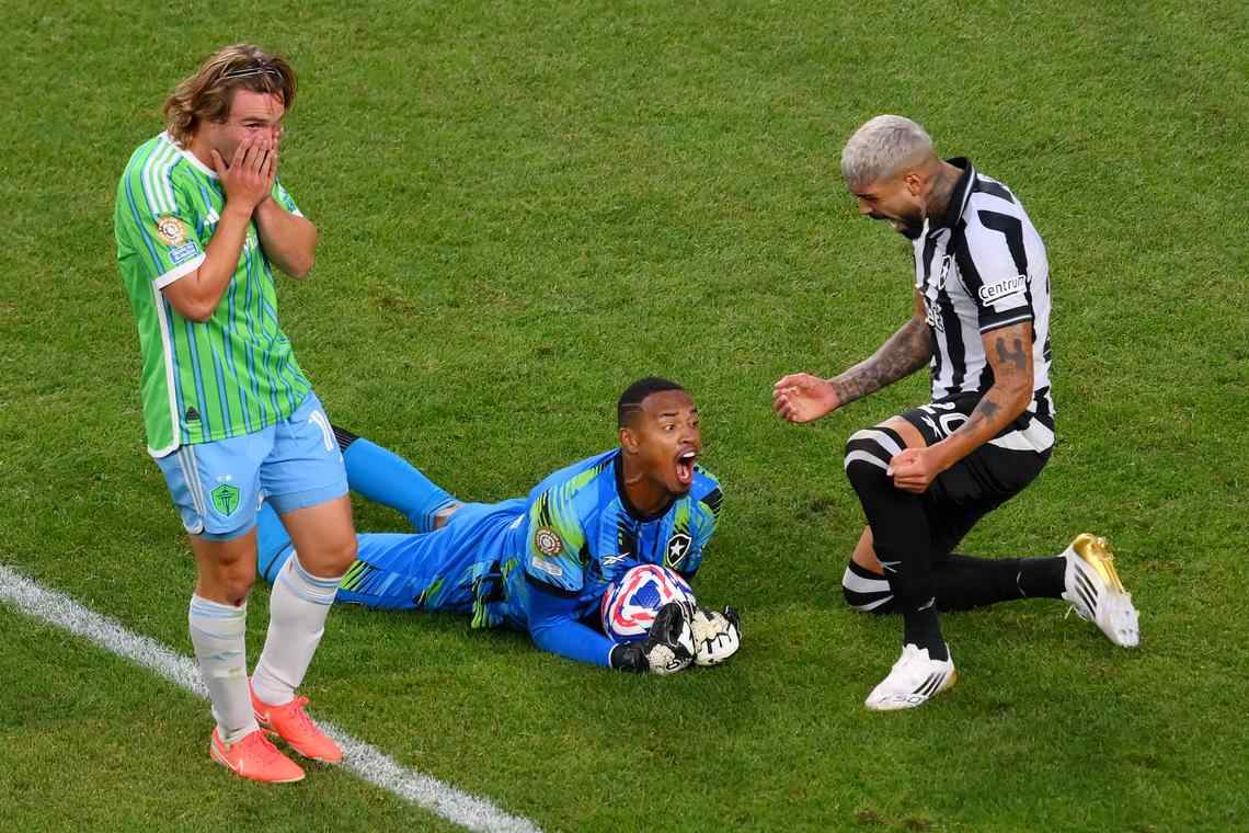 Botafogo goalkeeper has just denied Seattle Sounders a late equaliser