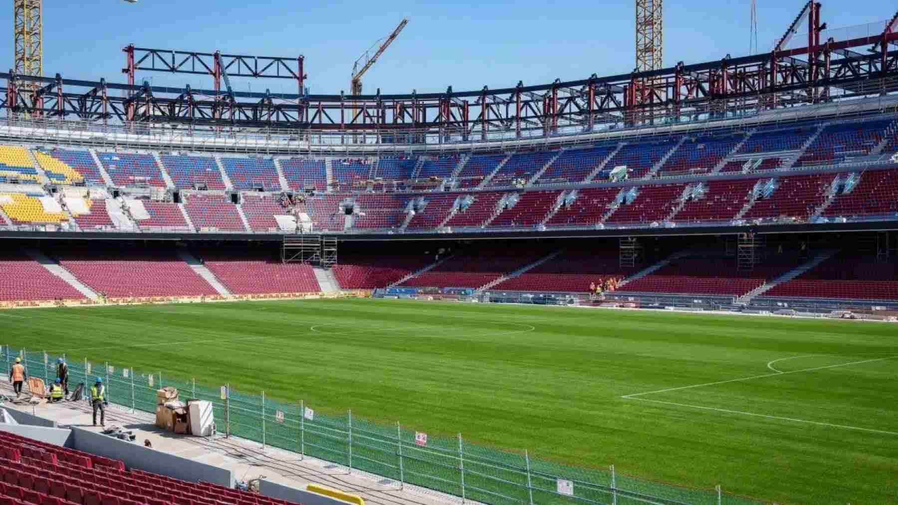 Barcelona's Camp Nou Stadium under construction
