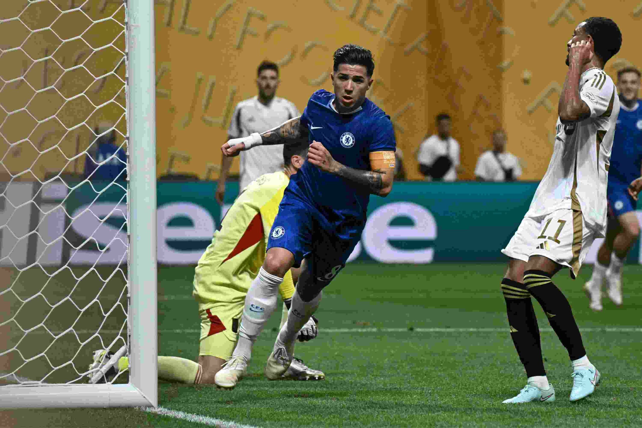 Enzo Fernandes has just scored Chelsea 2nd goal against LAFC in the Club World Cup