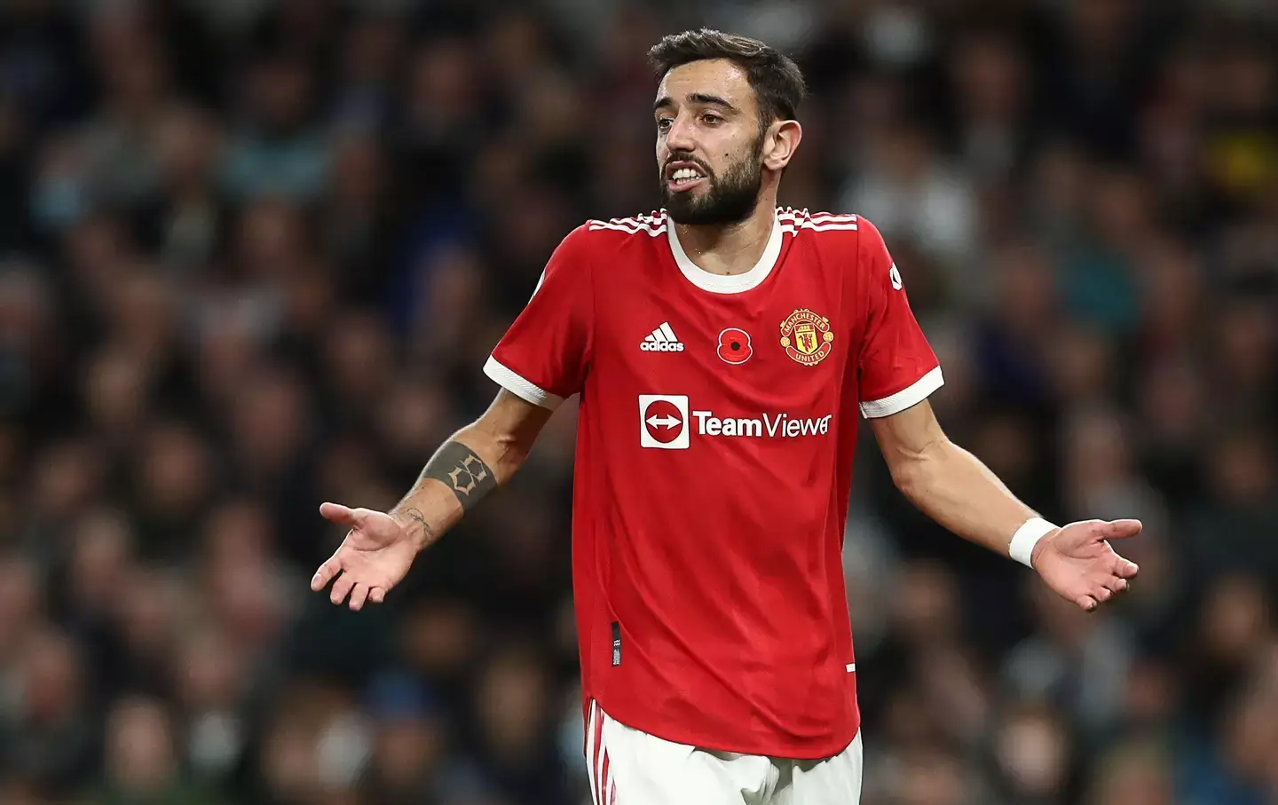 Manchester United Portuguese midfielder Bruno Fernandes