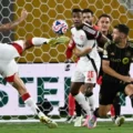Pedro attempts an acrobatic volley during Flamengo's Club World Cup match against Los Angeles FC