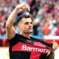 Bayer Leverkusen Swiss midfielder Granit Xhaka