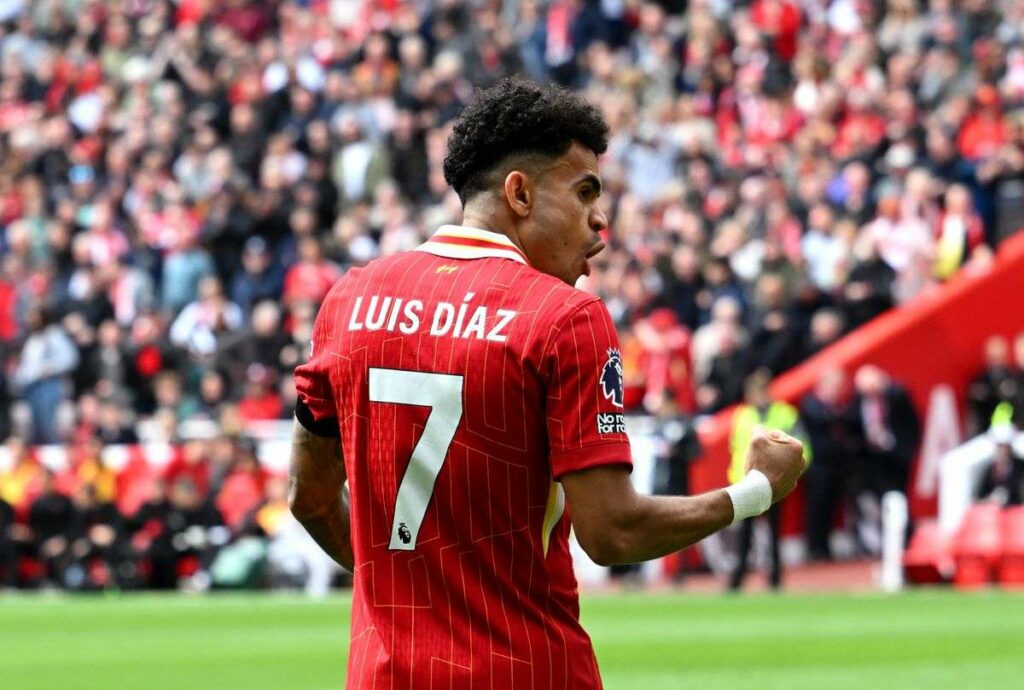 Liverpool Colombian winger Luis Diaz