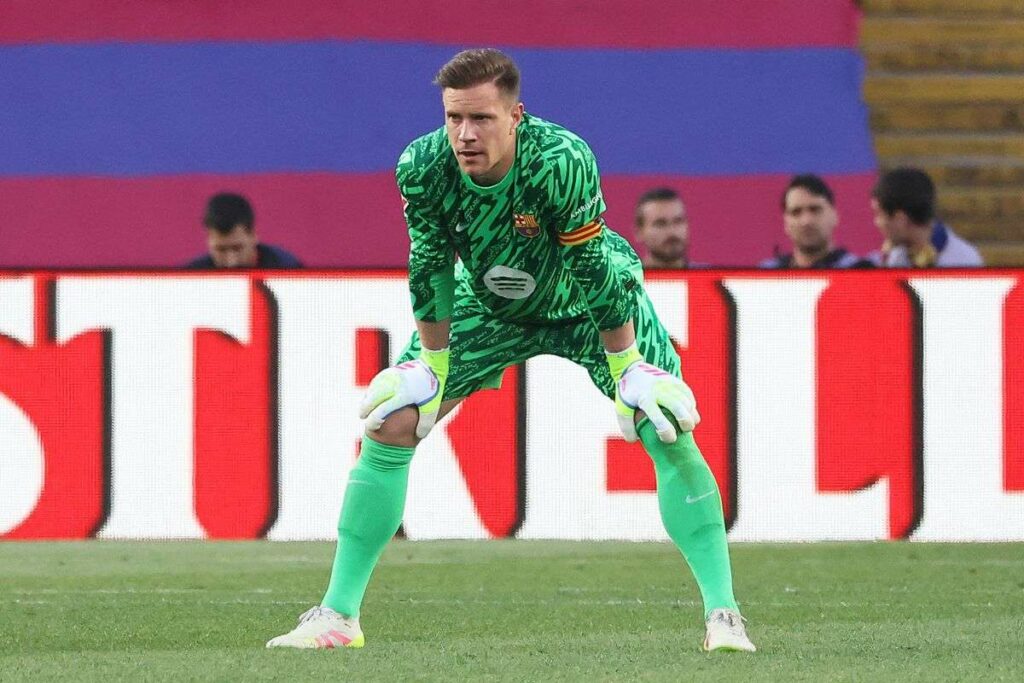 Barcelona German goalkeeper Marc-Andre ter Stegen