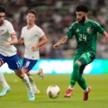 A moment of the Gold Cup match between USA and Saudi Arabia
