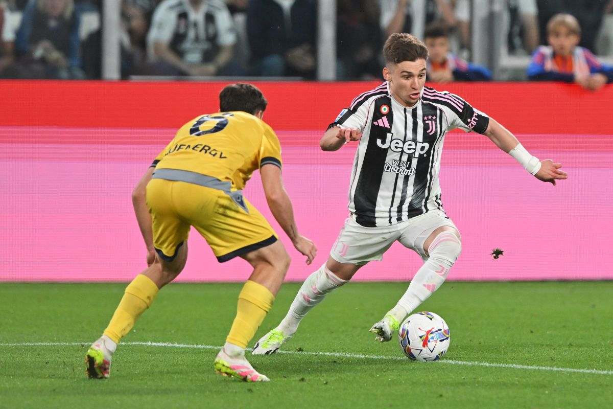 Portuguese winger Francisco Conceicao during his loan spell at Juventus
