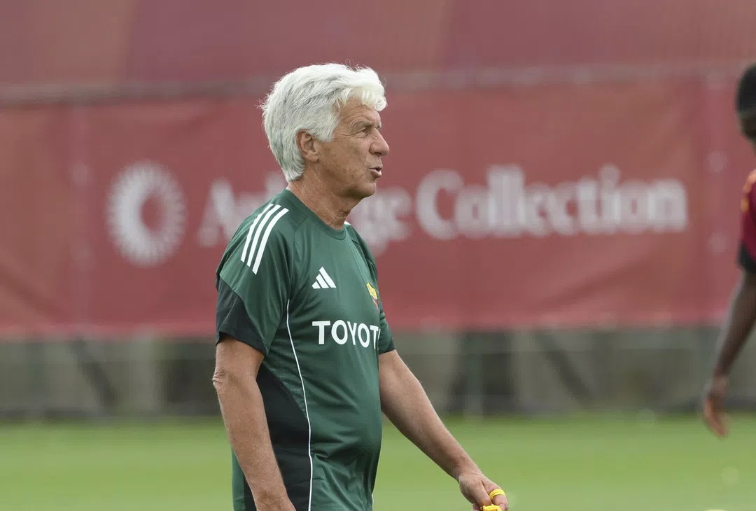 Roma head coach Gian Piero Gasperini