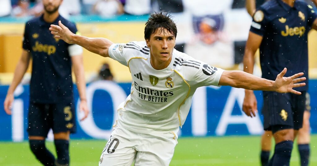 Gonzalo Garcia has just scored for Real Madrid