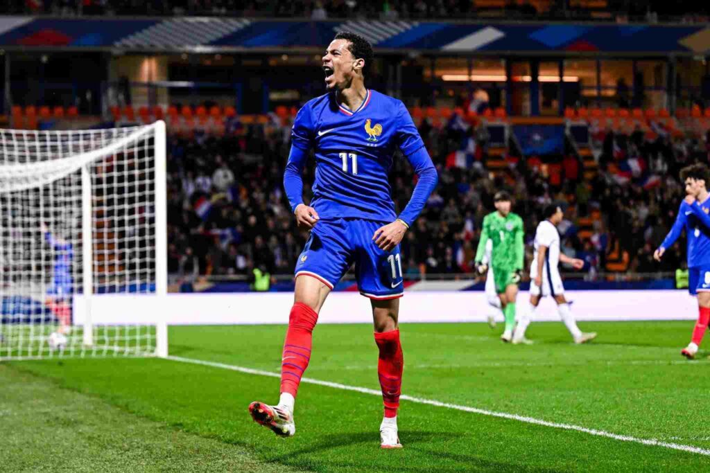Hugo Ekitike has just scored for France U21