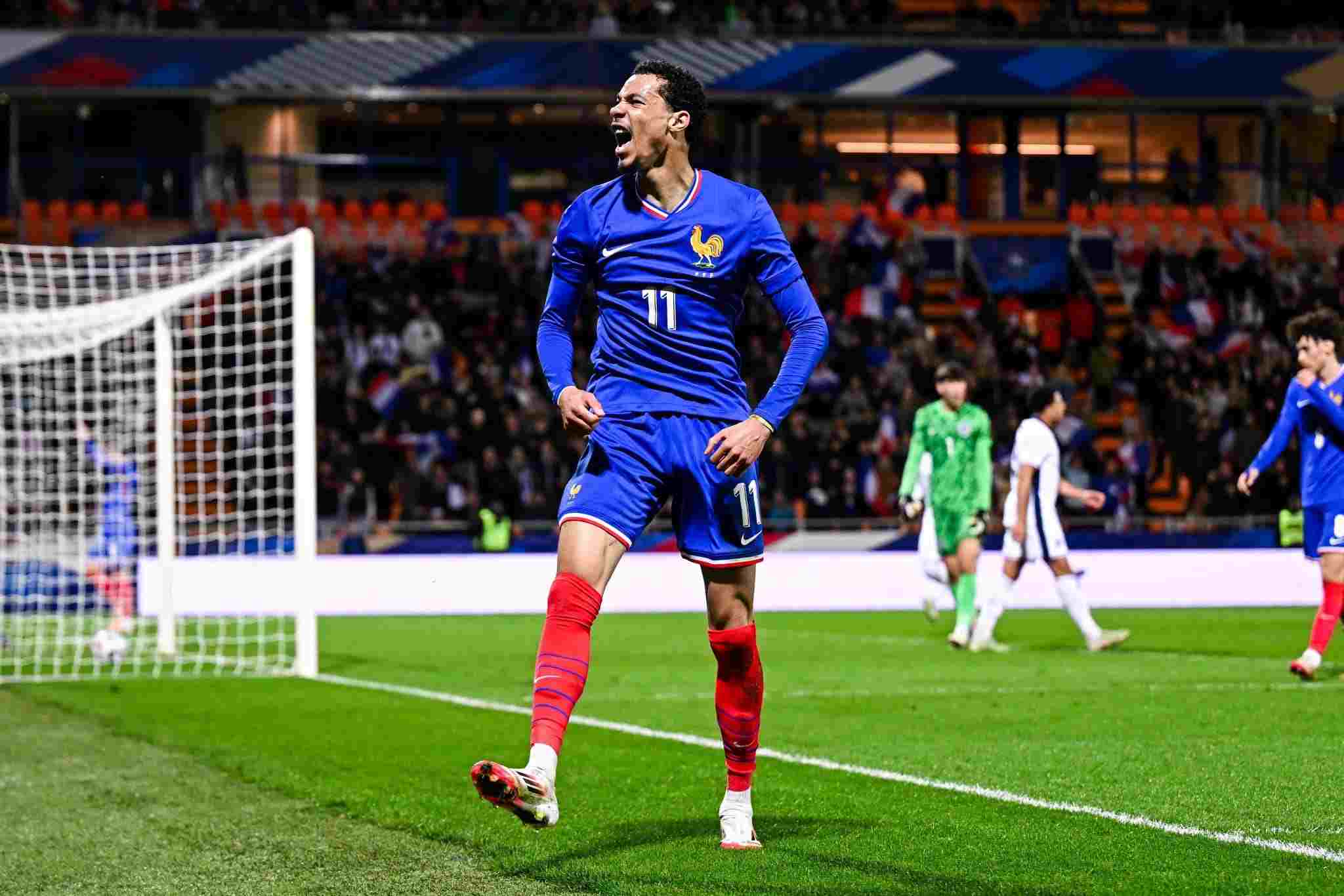 Hugo Ekitike has just scored for France U21