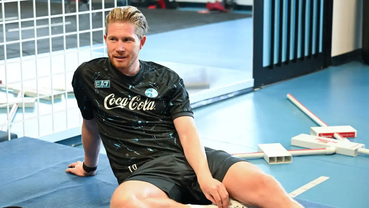 Kevin De Bruyne in training