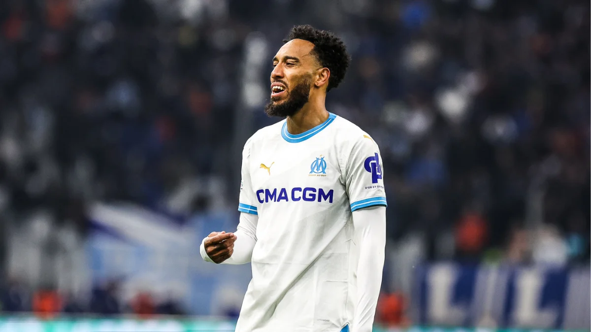 Marseille striker Pierre-Emerick Aubameyang