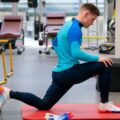 Barcelona goalkeeper Marc Andre Ter Stegen training in the gym