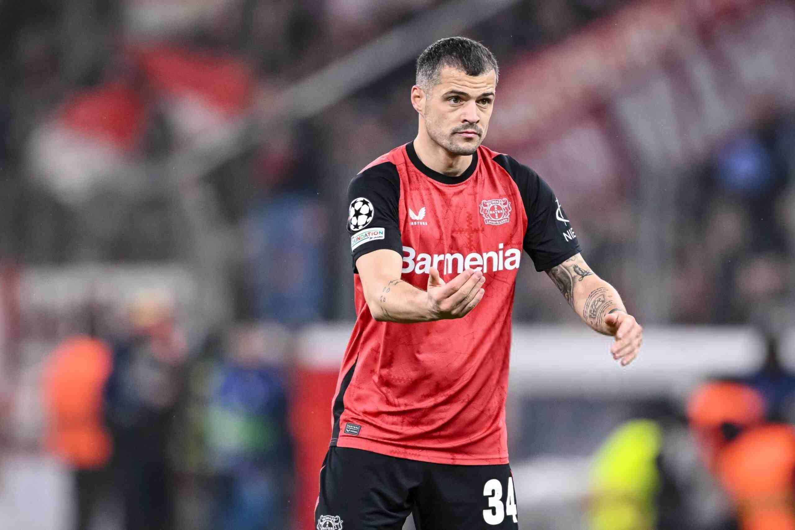 Bayer Leverkusen midfielder Granit Xhaka