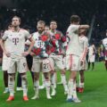 Bayern Munich players after match