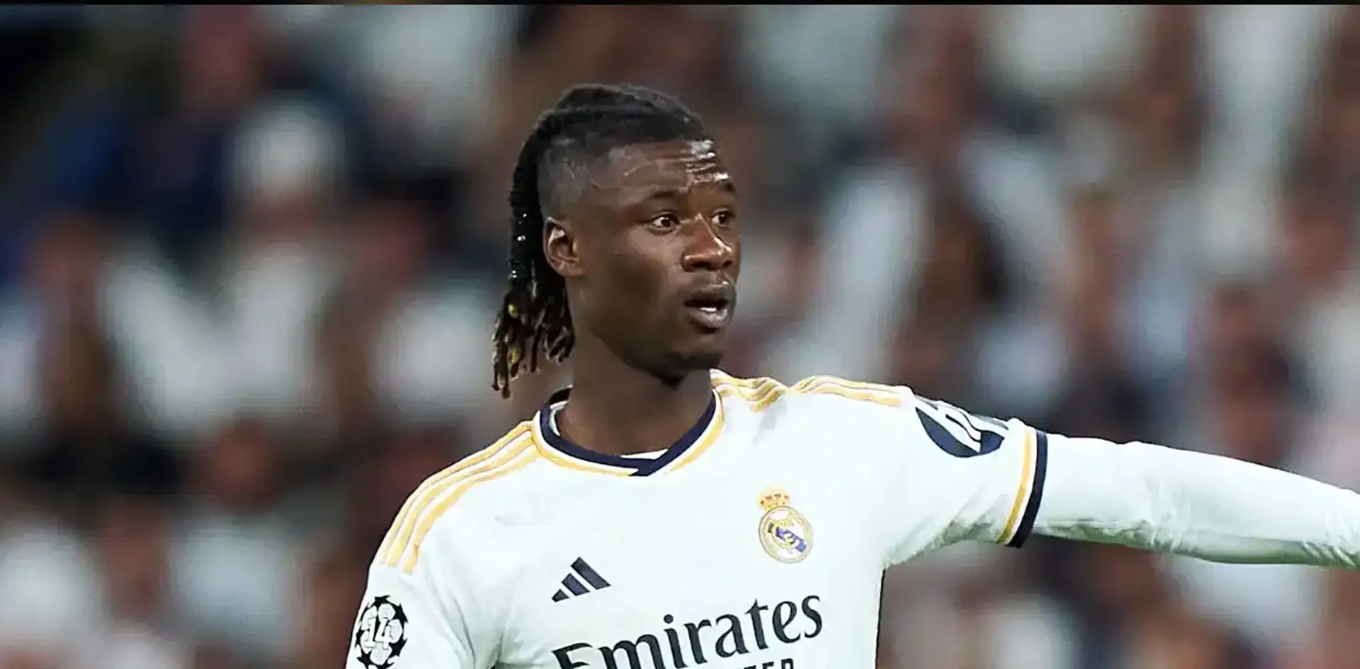 Real Madrid midfielder Eduardo Camavinga