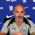 Chelsea manager Enzo Maresca at a press conference