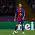 Barcelona defender Inigo Martinez with the ball at his feet
