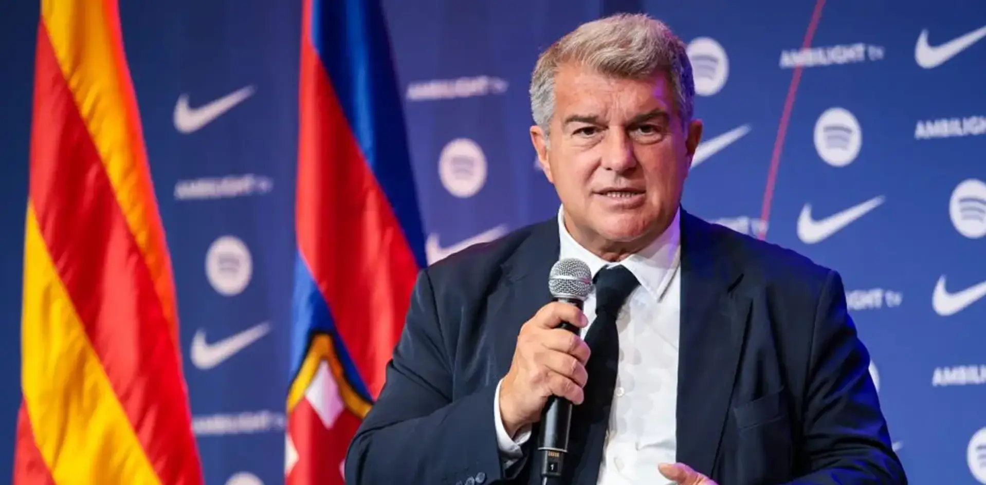 Barcelona president Joan Laporta