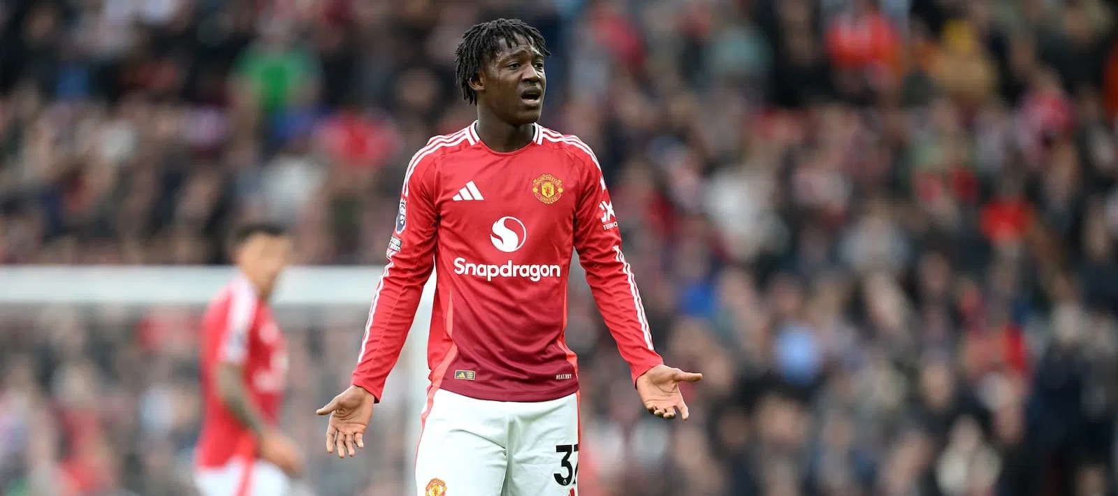 Manchester United midfielder Kobbie Mainoo