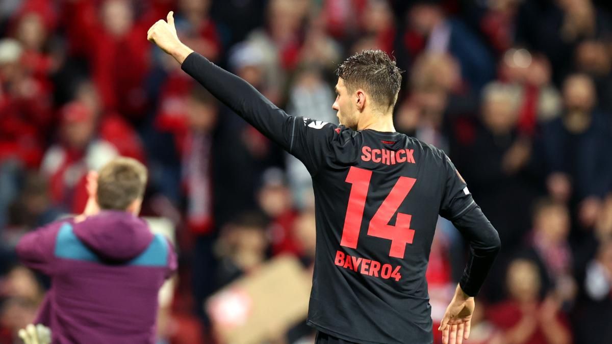 Bayer Leverkusen striker Patrick Schick