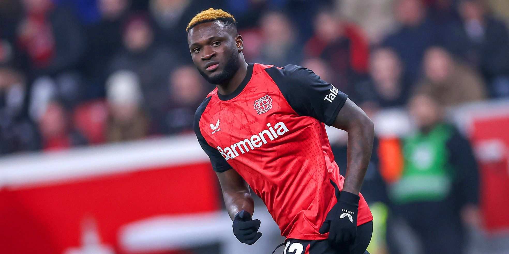 Bayer Leverkusen striker Victor Boniface