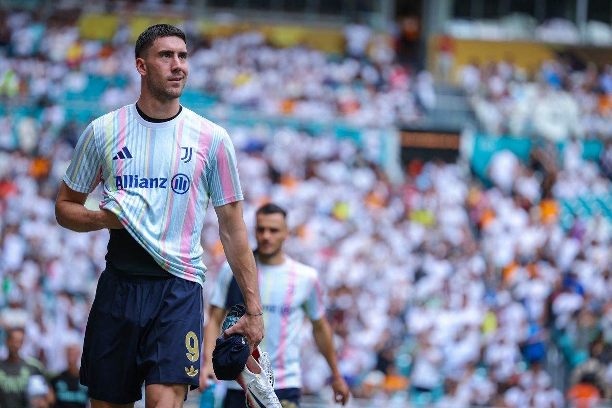 Juventus' striker Dusan Vlahovic