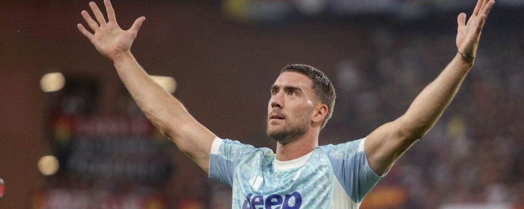 Juventus striker Dusan Vlahovic