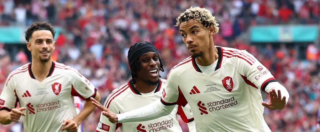 Hugo Ekitike has just scored his debut goal for Liverpool against Crystal Palace
