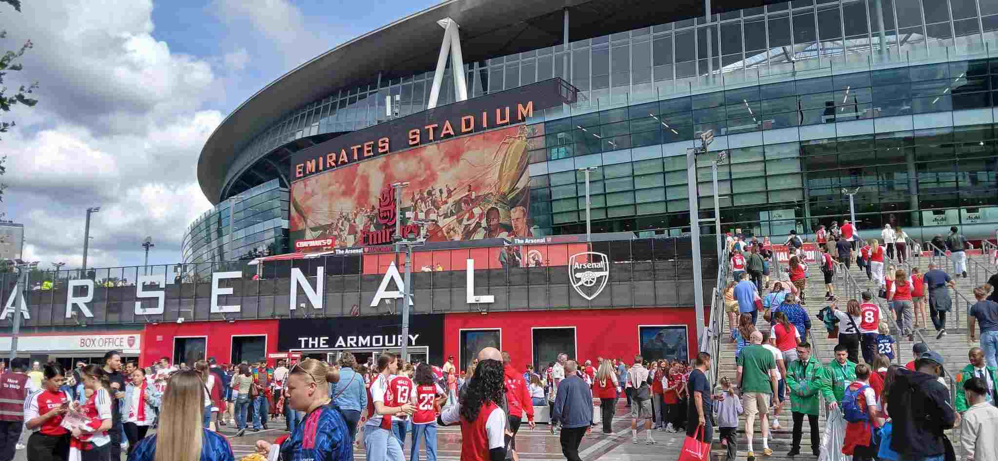 Arsenal's Emirates Stadium from the outside