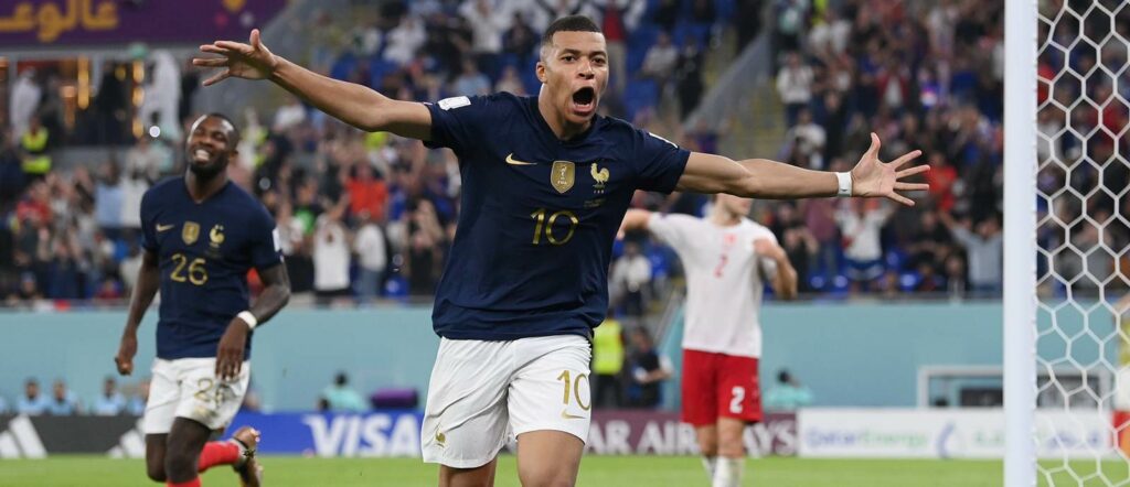 Kylian Mbappe has just scored for France
