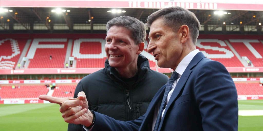 Oliver Glasner and Steve Parish