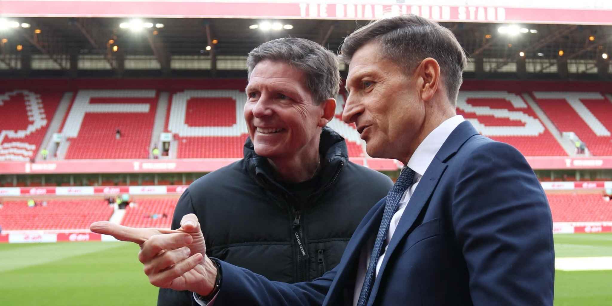Oliver Glasner and Steve Parish