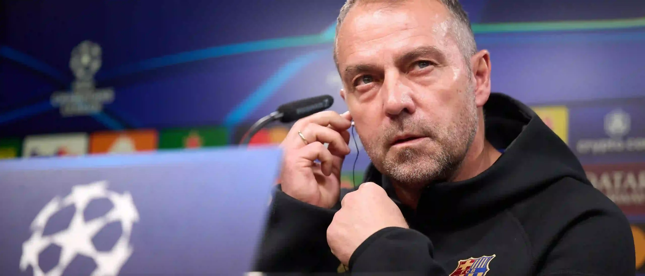 Barcelona head coach Hansi Flick